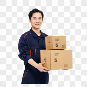 快递人员配送快递
